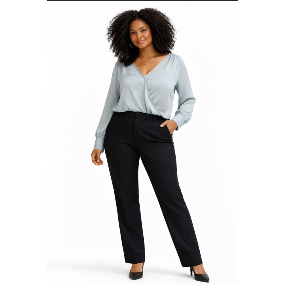 A New Day Soft Wrap Blouse – Size 2X – Flowy Everyday Chic Top